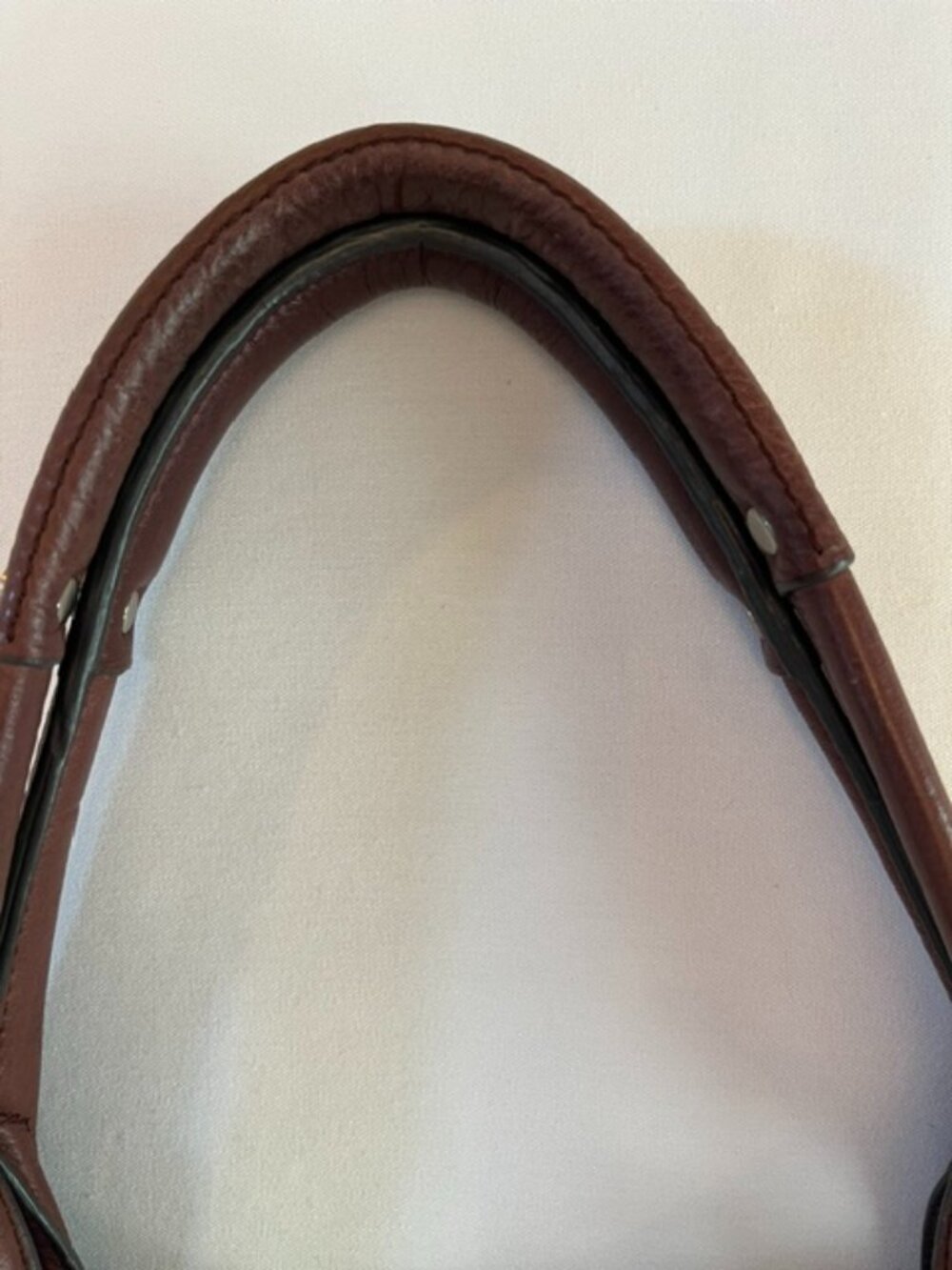 B. MAKOWSKY | Cognac Brown Pebbled Leather Shoulder Bag Hobo-EUC - Picture 8 of 15